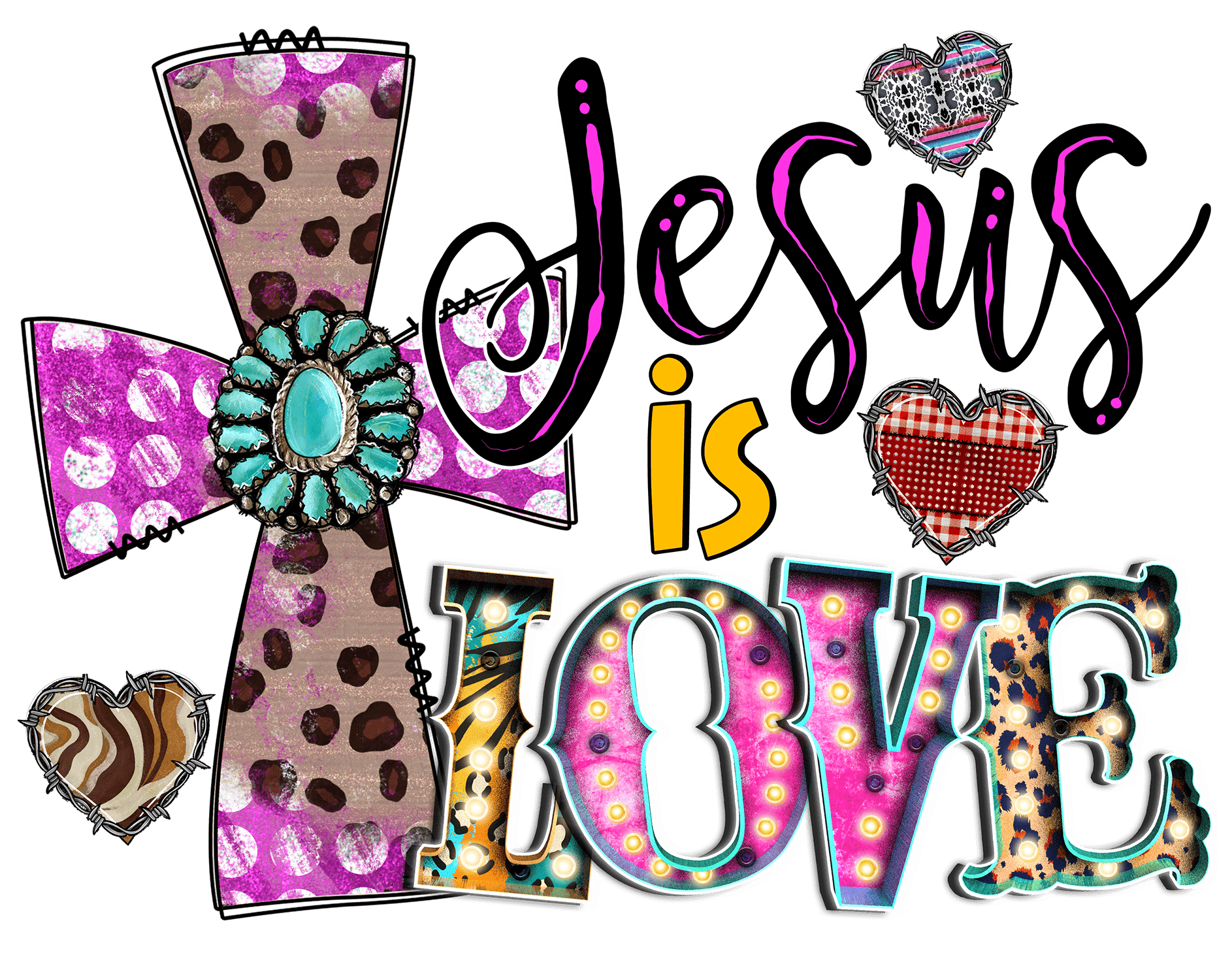 Jesus Is Love Dtf Transfer