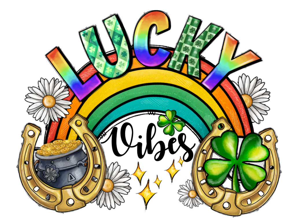 Lucky Vibes - DTF TRANSFER | UploadTransfers.com