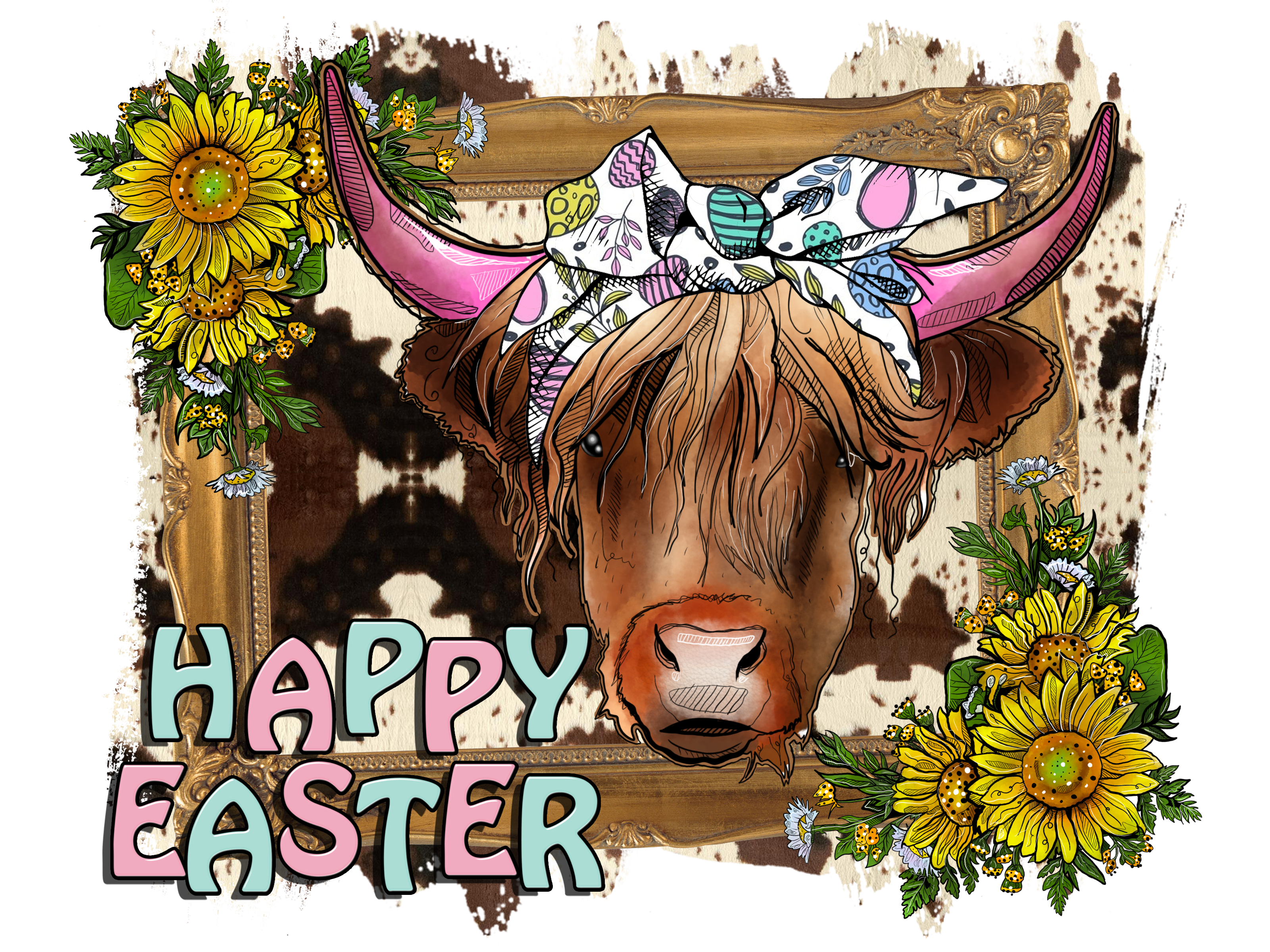 Bản sao của HappyEasterCow